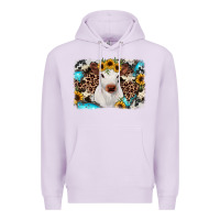 Lilac cowhide leopard calf Premium Hoodie - JahusDesignShop