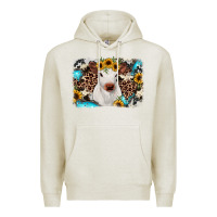 Oatmeal Heather cowhide leopard calf Premium Hoodie - JahusDesignShop