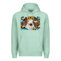 Seafoam cowhide leopard calf Premium Hoodie - JahusDesignShop