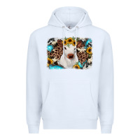 White cowhide leopard calf Premium Hoodie - JahusDesignShop