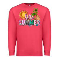 Cardinal hello summer with sun Premium Sweatshirt - texasbilliewilder