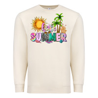 Sandshell hello summer with sun Premium Sweatshirt - texasbilliewilder