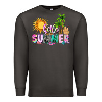 Smoke hello summer with sun Premium Sweatshirt - texasbilliewilder