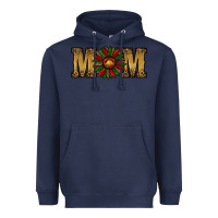 Navy Christmas Sunflower Mom Heavyweight Hoodie - RanaPortraitStore