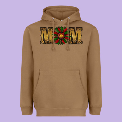 Heavyweight Hoodie Christmas Sunflower Mom