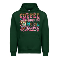 Forest Green coffee gives me nurse power Urban Hoodie - AdoDesignShop