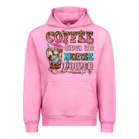 Fuchsia Pink coffee gives me nurse power Urban Hoodie - AdoDesignShop
