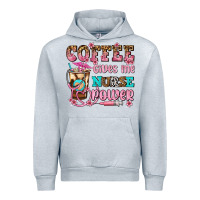 Heather Grey coffee gives me nurse power Urban Hoodie - AdoDesignShop