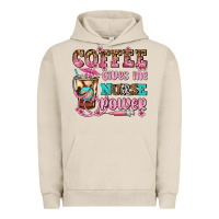 Pigment French Oak coffee gives me nurse power Urban Hoodie - AdoDesignShop