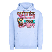 Pigment Grape Ice coffee gives me nurse power Urban Hoodie - AdoDesignShop