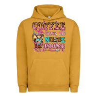 Pigment Peanut Butter coffee gives me nurse power Urban Hoodie - AdoDesignShop