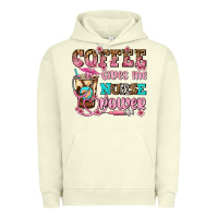 Pigment Pistachio coffee gives me nurse power Urban Hoodie - AdoDesignShop