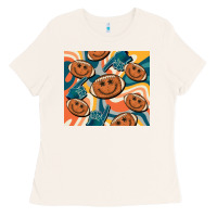 Bone football smiley face Ladies Tee - BarkalooDesign