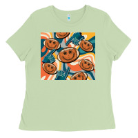 Matcha football smiley face Ladies Tee - BarkalooDesign