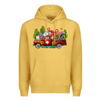 Antique Gold ma medical assistant nurse truck with cactus and sunflowers Premium Hoodie - AdoDesignShop
