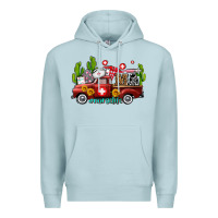 Blue Mist ma medical assistant nurse truck with cactus and sunflowers Premium Hoodie - AdoDesignShop