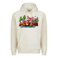 Oatmeal Heather ma medical assistant nurse truck with cactus and sunflowers Premium Hoodie - AdoDesignShop