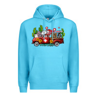Ocean Blue ma medical assistant nurse truck with cactus and sunflowers Premium Hoodie - AdoDesignShop