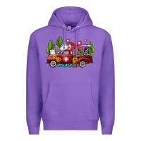 Purple ma medical assistant nurse truck with cactus and sunflowers Premium Hoodie - AdoDesignShop