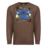 Chestnut volleyball nana with leopard Premium Sweatshirt - Zillion Design Studio