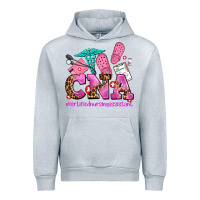 Heather Grey cna certified nursing assistant Urban Hoodie - AdoDesignShop
