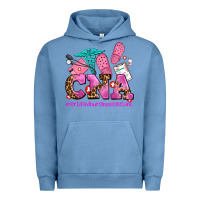Pigment Pebble Blue cna certified nursing assistant Urban Hoodie - AdoDesignShop