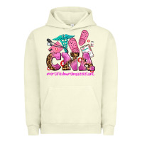 Pigment Pistachio cna certified nursing assistant Urban Hoodie - AdoDesignShop