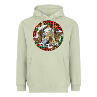 Matcha Christmas Joy To The World Heavyweight Hoodie - RanaPortraitStore