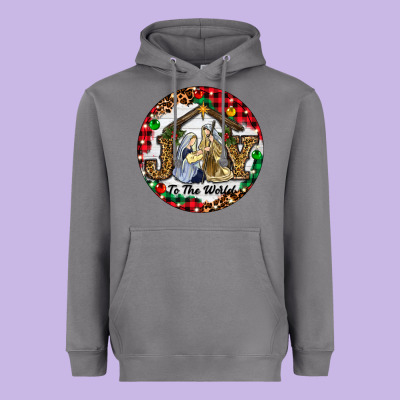 Heavyweight Hoodie Christmas Joy To The World