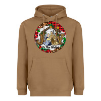 Toasted Coconut Christmas Joy To The World Heavyweight Hoodie - RanaPortraitStore
