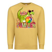 Antique Gold hello summer rex Premium Sweatshirt - texasbilliewilder