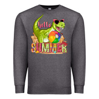 Charcoal Heather hello summer rex Premium Sweatshirt - texasbilliewilder