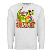 Oatmeal Heather hello summer rex Premium Sweatshirt - texasbilliewilder