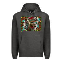 Charcoal Heather christmas indian headdress Premium Hoodie - JahusDesignShop