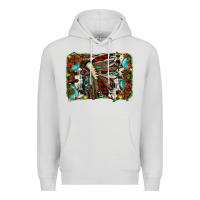 Dove Grey christmas indian headdress Premium Hoodie - JahusDesignShop