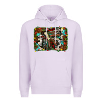 Lilac christmas indian headdress Premium Hoodie - JahusDesignShop
