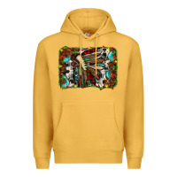 Mustard christmas indian headdress Premium Hoodie - JahusDesignShop