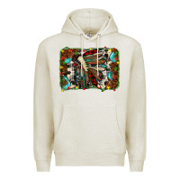 Oatmeal Heather christmas indian headdress Premium Hoodie - JahusDesignShop