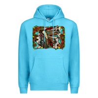 Ocean Blue christmas indian headdress Premium Hoodie - JahusDesignShop