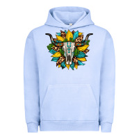 Pigment Grape Ice bull skull gemstone cactus leopard sunflower Urban Hoodie - Artiststas