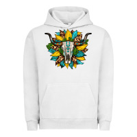 Bull Skull Gemstone Cactus Leopard Sunflower Urban Hoodie | Teevron