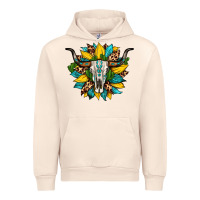 Sandshell bull skull gemstone cactus leopard sunflower Urban Hoodie - Artiststas
