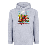 Heather Grey merry christmas polar express Heavyweight Hoodie - Zillion Design Studio