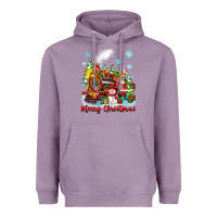 Lavender merry christmas polar express Heavyweight Hoodie - Zillion Design Studio
