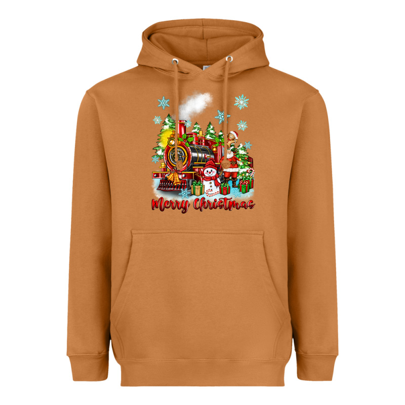 Merry Christmas Polar Express Heavyweight Hoodie by Zillion Design Studio | Teevron