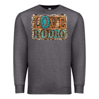Charcoal Heather love rodeo gemstone Premium Sweatshirt - RanaPortraitStore