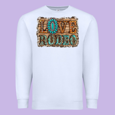 Love Rodeo Gemstone Premium Sweatshirt Designed By Ranaportraitstore