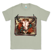 Matcha Western Bull Skull Classic Tee - FaDigitalArtStudio