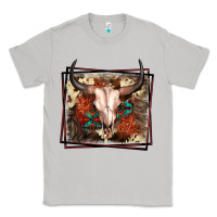Moon Dust Western Bull Skull Classic Tee - FaDigitalArtStudio