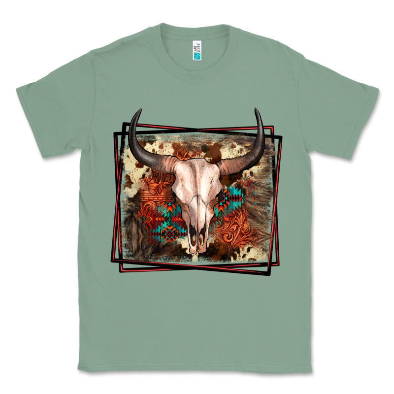 Western Bull Skull Classic Tee by FaDigitalArtStudio | Teevron